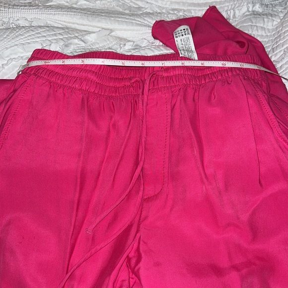 Zara High Waist Size Pocket Straight Leg Loose Pants Sonic Pink 28” inseam NWOT - Picture 13 of 17